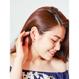 【Kahiko】プルメリア＆スクロール フープピアス | アミナコレクション  | 詳細画像1 