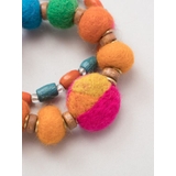 【チャイハネ】カラフルフェルトボールブレスレット2本セット | アミナコレクション | 詳細画像4