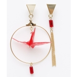 【カヤ】ゆうわ折り鶴ピアス | アミナコレクション  | 詳細画像5 