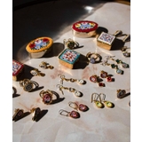 【欧州航路】	【ベネチアンガラス】モザイクフックミニマルピアス | アミナコレクション  | 詳細画像6 