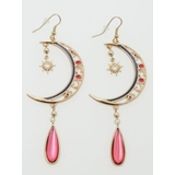 ピンク | 【チャイハネ】太陽と三日月ピアス | アミナコレクション 