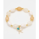 ベージュ | 【Kahiko】マーメイドスターフィッシュブレスレット | アミナコレクション 