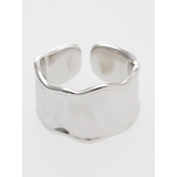 シルバー | 【欧州航路】幅広メタルリング | アミナコレクション