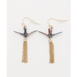 【カヤ】飛び鶴ピアス | アミナコレクション | 詳細画像1