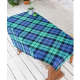 ネイビー | 【チャイハネ】イタワ織りチェック柄マルチクロス Mサイズ | アミナコレクション