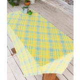 イエロー | 【チャイハネ】イタワ織りチェック柄マルチクロス Mサイズ | アミナコレクション