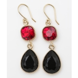 ブラック | 【欧州航路】ドロップイルミピアス | アミナコレクション