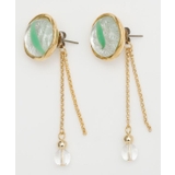 グリーン | 【カヤ】涼 おはじきピアス | アミナコレクション 