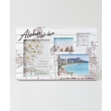 ホワイト | 【Kahiko】ハワイ4フォトフレーム | アミナコレクション 