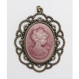 ピンク | 【Maunaloa】ノーブルカメオチャーム PINK | アミナコレクション