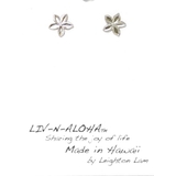 シルバー | 【kahiko】LEIGHTON LAM ミニプルメリアピアス | チャイハネ
