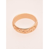 ピンクゴールド | 【Kahiko】プルメリア&スクロールリング 6mm幅 | アミナコレクション