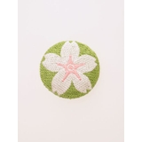 桜 | 【カヤ】縫い飾り くるみぼたんブローチ | チャイハネ 