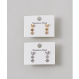 ゴールド | 【 金属アレルギー対応 】 3set pierce / ピアス3セット | ciite'