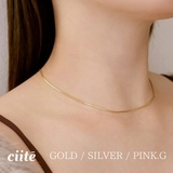 シンプルスネークネックレス 1mm | ciite' | 詳細画像1