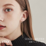 【 金属アレルギー対応 】 モチーフチェーンピアス サージカルステンレス | ciite' | 詳細画像1