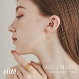 【 金属アレルギー対応 】 モチーフチェーンピアス サージカルステンレス | ciite' | 詳細画像1
