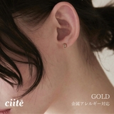 【 金属アレルギー対応 】 レクタングル ミニピアス サージカルステンレス | ciite' | 詳細画像1