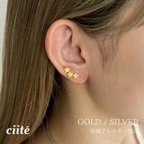 【 金属アレルギー対応 】 シャイニースターピアス サージカルステンレス | ciite' | 詳細画像1 
