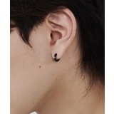 ブラック | 【 金属アレルギー対応 】シンプルフープピアス 直径10mm, 幅2mm | wyz