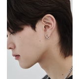 【 金属アレルギー対応 】ツイストデザイン フープピアス(両耳用)直径10mm | wyz | 詳細画像1