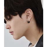 【金属アレルギー対応】ゴールドラインフープピアス直径:13mm, 幅:5mm | wyz | 詳細画像10