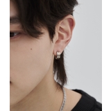 【金属アレルギー対応】ゴールドラインフープピアス直径:13mm, 幅:5mm | wyz | 詳細画像6