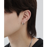 【金属アレルギー対応】ゴールドラインフープピアス直径:13mm, 幅:5mm | wyz | 詳細画像8