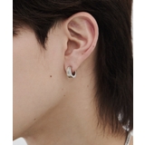 【金属アレルギー対応】ゴールドラインフープピアス直径:13mm, 幅:5mm | wyz | 詳細画像9