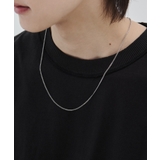 シルバー | 【 金属アレルギー対応 】 シンプルチェーンネックレス 幅:1mm | wyz