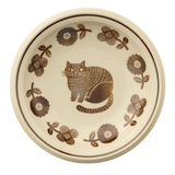 ねこグッズ 中皿 プレート ブラウン デコレ 和食器 猫雑貨 グッズ | cinemacollection | 詳細画像1 