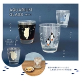 ガラスコップ 水槽グラス ペンギン デコレ コップ ガラス かわいい グッズ | cinemacollection | 詳細画像3 