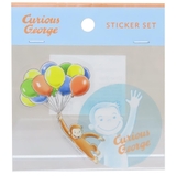 おさるのジョージ ダイカットシール クリアステッカー | cinemacollection | 詳細画像1 