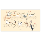 便箋 一筆箋 音符で遊ぶ猫 日本ホールマーク 便せん おしゃれ グッズ | cinemacollection | 詳細画像2