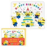 ミニオンズ グリーティングカード 誕生お祝い | cinemacollection | 詳細画像1 