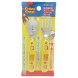 おさるのジョージ ステンレススプーン＆フォーク 食洗機対応ステンレス製スプーン＆… | cinemacollection【KIDS】 | 詳細画像1 