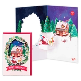 クリスマスカード 立体オルゴールカード リースの窓 | cinemacollection | 詳細画像1