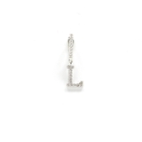 L | イニシャルストーンピアス◆ピアス アクセサリー イヤリング | CITRINE Chakra