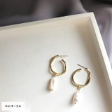 サークル | デザインパールピアス◆アクセサリー ピアス パール | CITRINE Chakra
