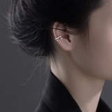 シルバー | ダブルリング イヤーカフ イヤカフ シルバー ゴールド アクセサリー 春夏 | SELECT LEVERY
