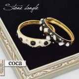 モノトーンストーンバングル | coca | 詳細画像1