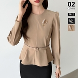 ゴールド | 品よく映えるパールラインブローチ セレモニー ブローチ | COCOMOMO