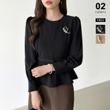 シルバー | 品よく映えるパールラインブローチ セレモニー ブローチ | COCOMOMO