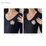 【選べる2デザイン】立体パールフラワーブローチ パールブローチ セレモニー | COCOMOMO | 詳細画像10