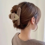 バンスクリップ ふわふわファーヘアクリップ ヘアアクセサリー | COCOMOMO | 詳細画像8 