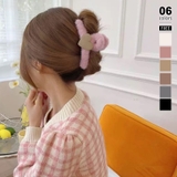 ピンク | バンスクリップ ふわふわファーヘアクリップ ヘアアクセサリー | COCOMOMO