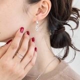 SILVER | フラワーモチーフ 2wayフープピアス | coen【women】