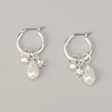 SILVER | パール調×ニュアンスモチーフ マルチウェイフープピアス | coen【women】