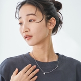 SILVER | プチハートボールチェーンネックレス | coen【women】