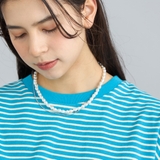 アシメチェーン樹脂パールネックレス | coen【women】 | 詳細画像3 